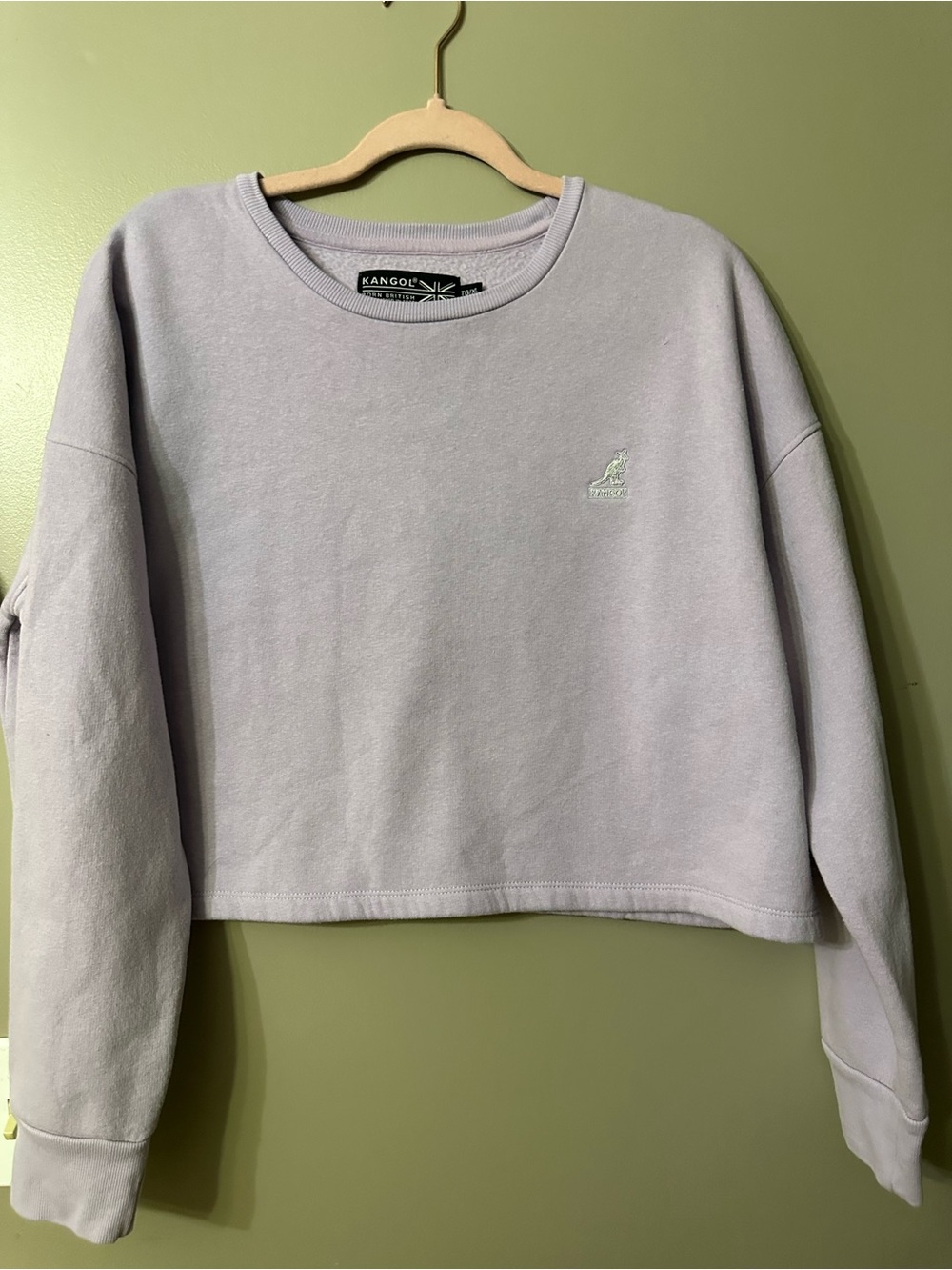 Kangol Women's Light Lavender Cropped Sweatshirt